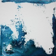 Flying Waters III - Öl auf Leinwand - 10 x 10 cm